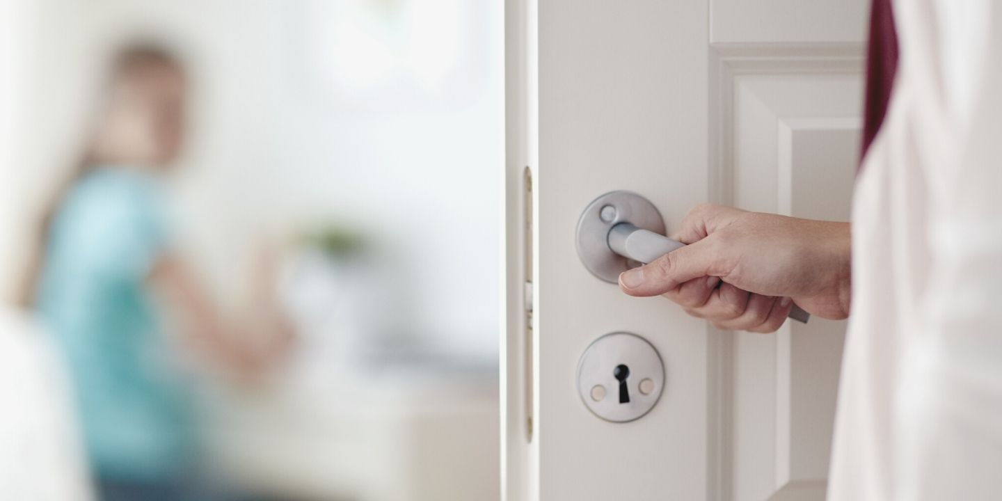 Should parents knock on their child's door?